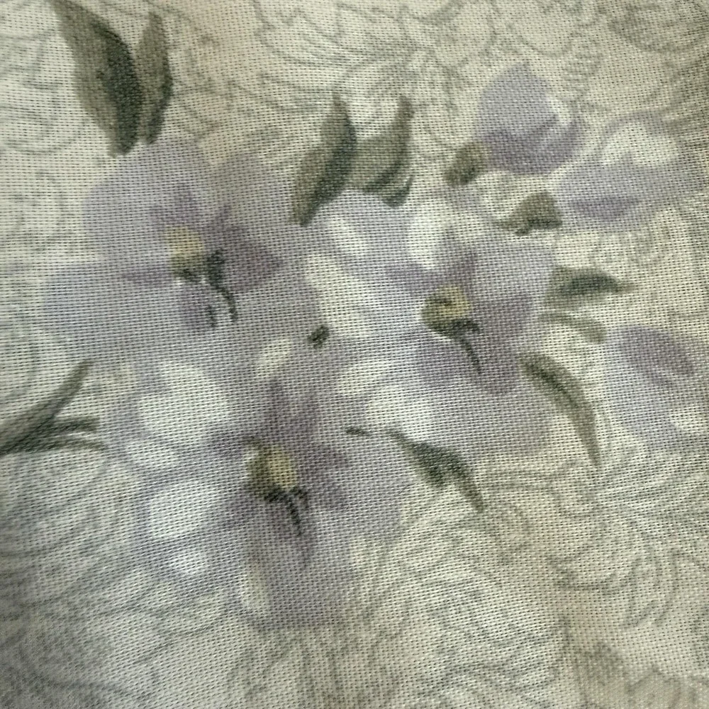 Vintage Bibb Queen Comforter Floral Cabbage Rose Reversible Cottagecore 88x86